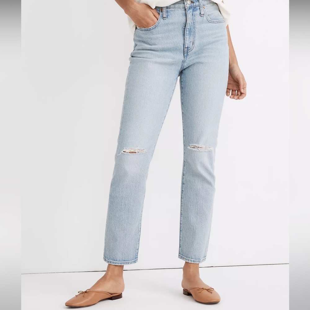 Madewell The High Rise Slim Crop Boyjean- Dumas Wash- 31